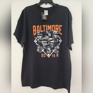 Black and Orange Baltimore Graphic Tee Short Sleeve